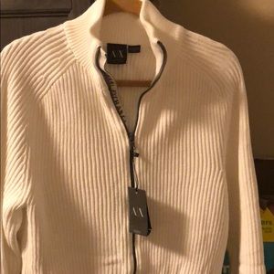 Armani exchange A/X zip up sweater